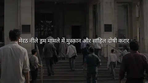 मेरठ नीले ड्रम मामले में मुस्कान और साहिल दोषी करार