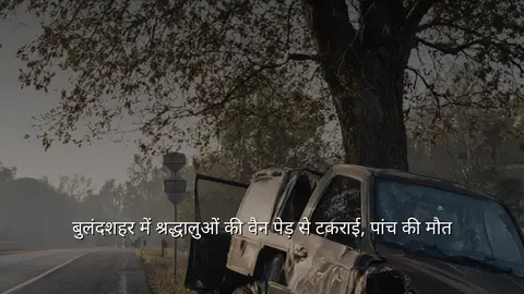 बुलंदशहर में श्रद्धालुओं की वैन पेड़ से टकराई, पांच की मौत