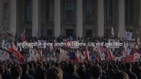 राहुल गांधी ने चुनाव आयोग के खिलाफ SIR मार्च शुरू किया