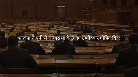 भाजपा ने यूपी से राज्यसभा के 8 नए उम्मीदवार घोषित किए