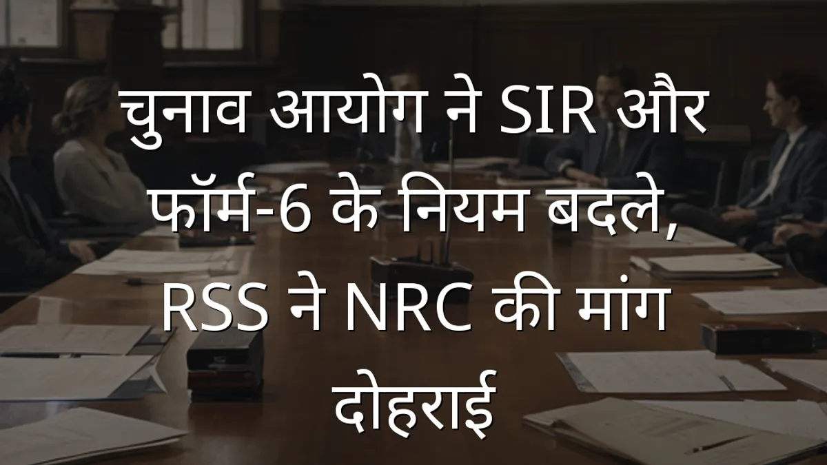 चुनाव आयोग ने SIR और फॉर्म-6 के नियम बदले, RSS ने NRC की मांग दोहराई